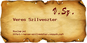Veres Szilveszter névjegykártya