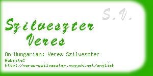 szilveszter veres business card